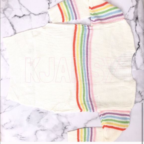 RESTOCKED! Rainbow Stripe Sweater - Picture 7 of 7
